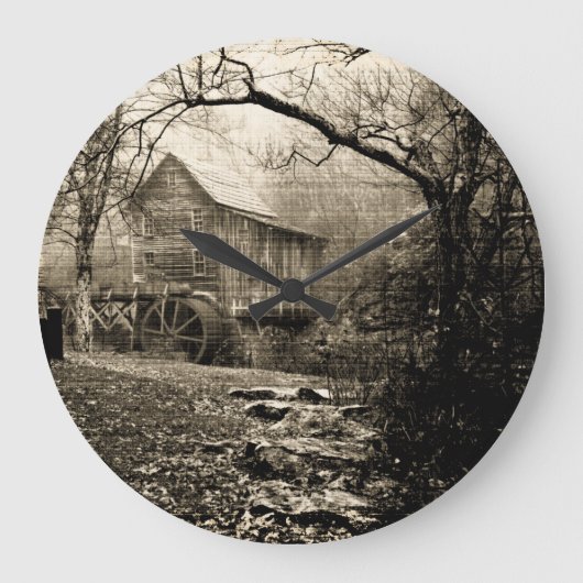  waterwiel grote klok (Voorkant)