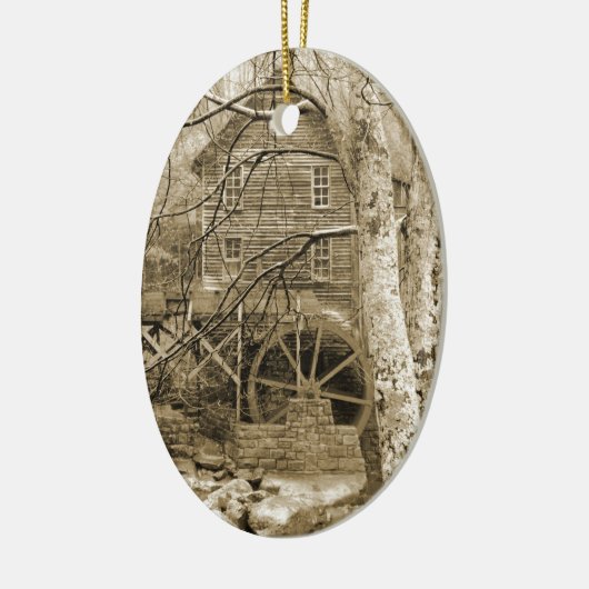  waterwiel keramisch ornament (Links)