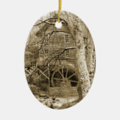  waterwiel keramisch ornament (Voorkant)