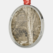  waterwiel metalen ornament (Links)