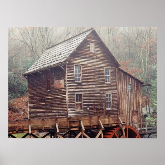 Waterwiel Poster (Voorkant)