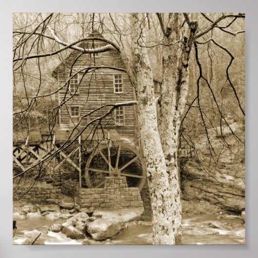  waterwiel poster (Voorkant)