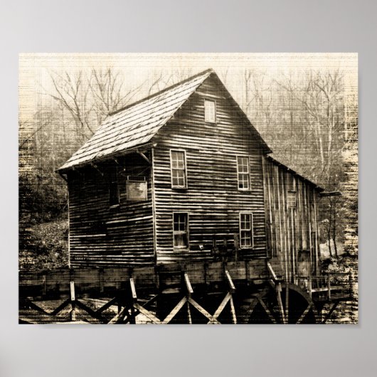  waterwiel poster (Voorkant)