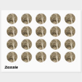 waterwiel ronde sticker (Vel)