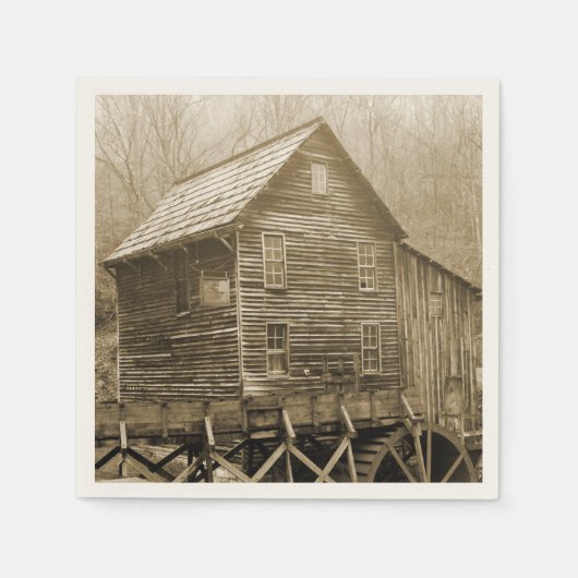 Waterwiel Servetten (Voorkant)