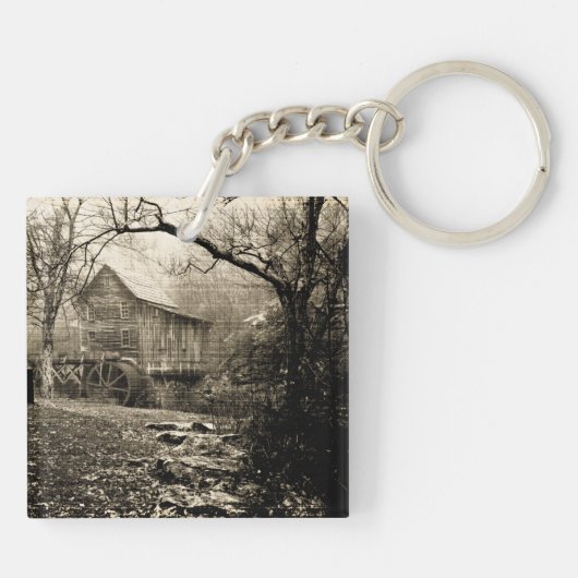 waterwiel sleutelhanger (Achterkant)
