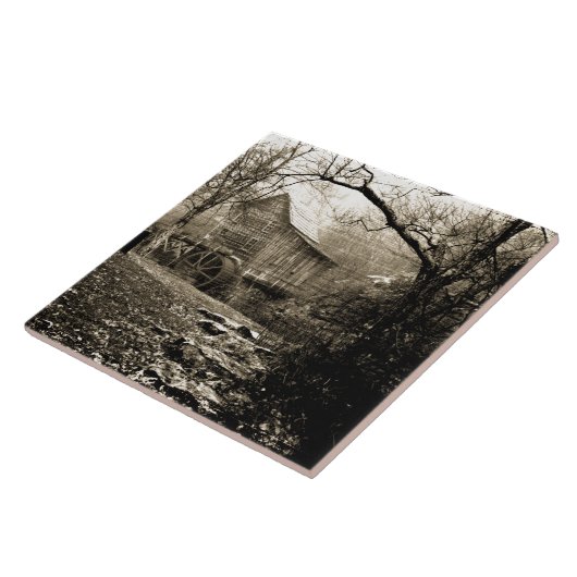 waterwiel tegeltje (Zijkant)