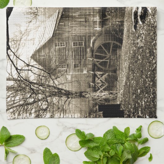  waterwiel theedoek (Gevouwen)