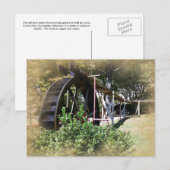 Waterwiel van het dorp Har-Ber Briefkaart (Voorkant / Achterkant)
