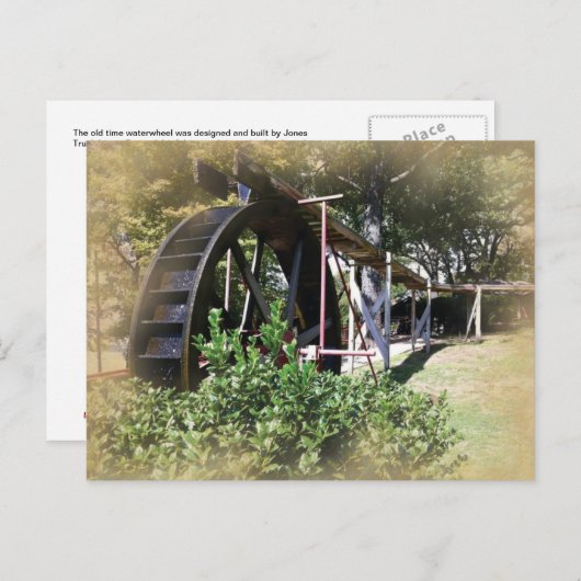 Waterwiel van het dorp Har-Ber Briefkaart (Voorkant / Achterkant)