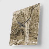 waterwiel vierkante klok (Hoek)