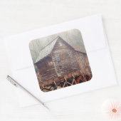 Waterwiel Vierkante Sticker (Envelop)