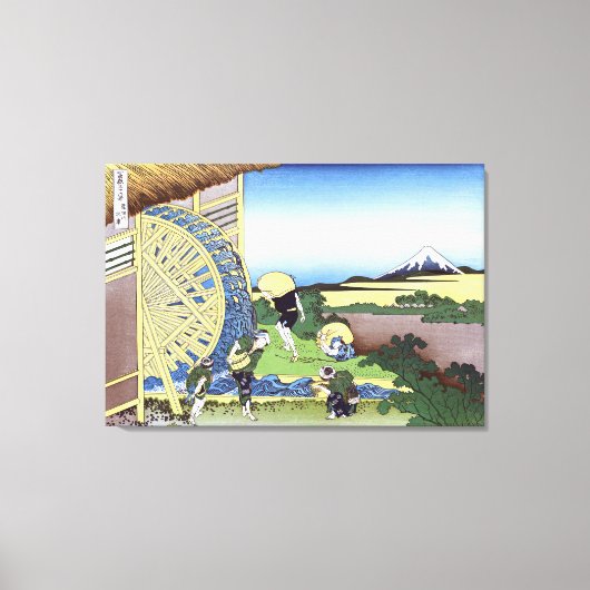 Waterwielen in Onden Canvas Afdruk (Voorkant)