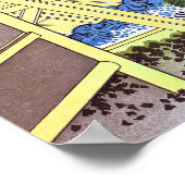 Waterwielen in Onden Poster (Hoek)