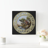 Waterwielkatoen op het water vierkante klok (Huis)