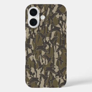 Waterwild jagen op bodems camouflage eend jagers iPhone 16 hoesje