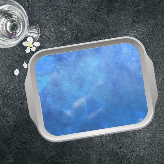 Watery Blue Decoupage Tissuepapier