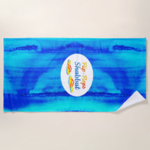 Watery Blues Teenslippers Shabbat