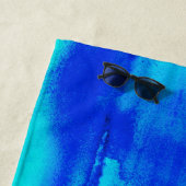 Watery Blues Teenslippers Shabbat Strandlaken (In situ)