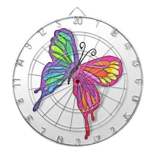 Watery Butterfly Dartbord (Voorkant)