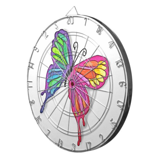 Watery Butterfly Dartbord (Voorkant Rechts)