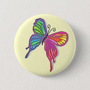 Watery Butterfly Ronde Button 5,7 Cm