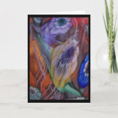 Watery Flowers Pasen Feestdagen Kaart (Voorkant)