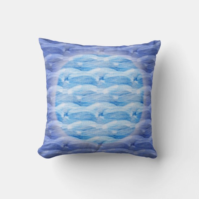 Watery Moon Pillow Kussen (Voorkant)