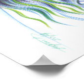 Waterzeemeervrouw Surreal fantasy portret kunst Poster (Hoek)