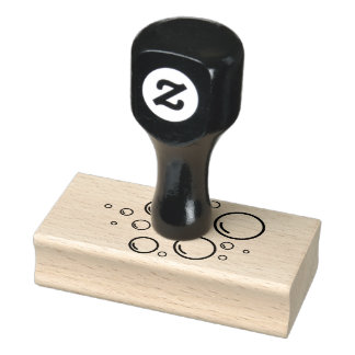 Waterzeepbellen Rubberstempel