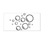 Waterzeepbellen Rubberstempel (Afrduk)