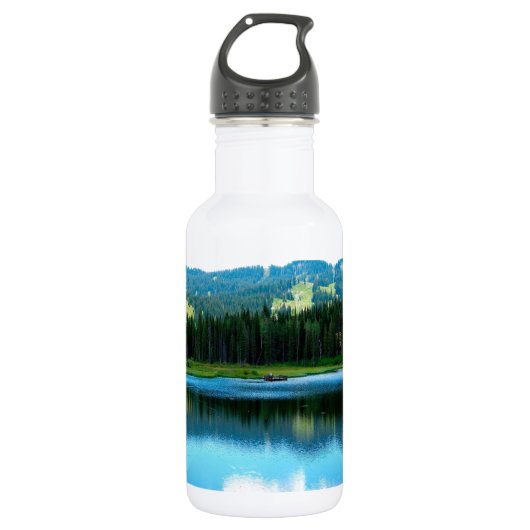 Waterzomergloedreflectie Waterfles (Voorkant)