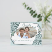 Waterzuigen in Mint blauw / Pine Green Aankondigingskaart (Staand voorkant)