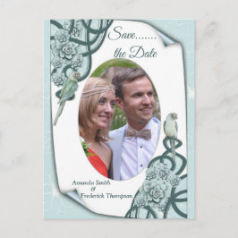 Waterzuigen in Mint blauw / Pine Green Aankondigingskaart