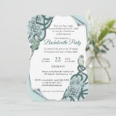 Waterzuigen in Mint blauw / Pine Green Kaart (Staand voorkant)