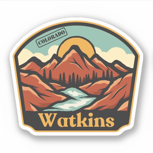 Watkins, Colorado Sticker (Voorkant)