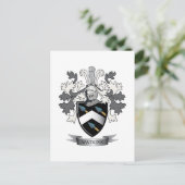 Watkins Family Crest Coat of Arms Briefkaart (Staand voorkant)
