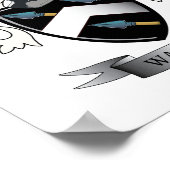 Watkins Family Crest Coat of Arms Poster (Hoek)