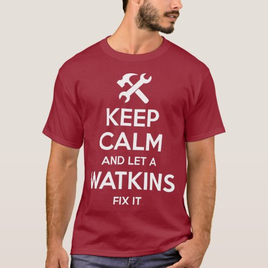 WATKINS Funny Surname Birthday Family Tree Gift T-shirt (Voorkant)