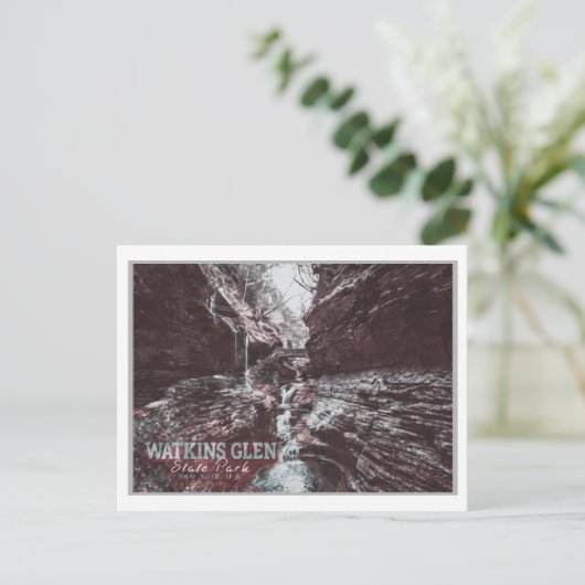 WATKINS GLEN - NEW YORK US BRIEFKAART (Staand voorkant)