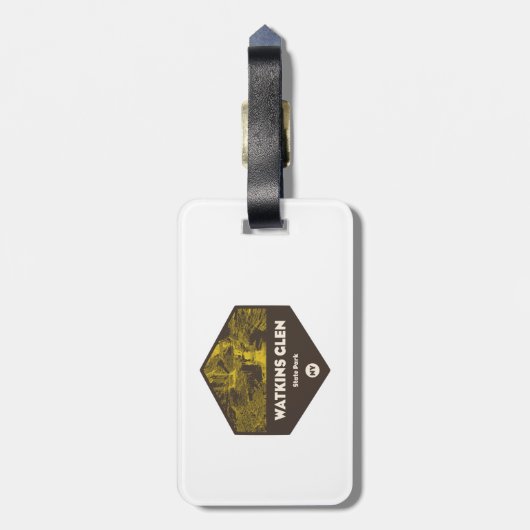 Watkins Glen State Park New York Bagagelabel (Achterkant verticaal)