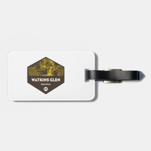 Watkins Glen State Park New York Bagagelabel (Achterkant horizontaal)