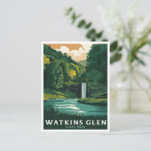 Watkins Glen State Park, New York. Briefkaart (Staand voorkant)