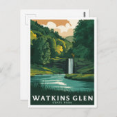 Watkins Glen State Park, New York. Briefkaart (Voorkant / Achterkant)