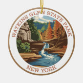 Watkins Glen State Park, New York. Keramisch Ornament (Voorkant)
