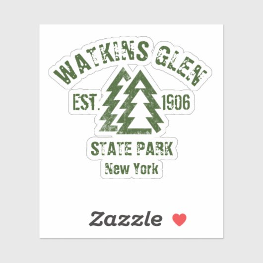 Watkins Glen State Park New York Sticker (Vel)