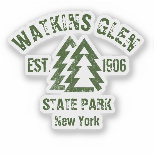 Watkins Glen State Park New York Sticker (Voorkant)
