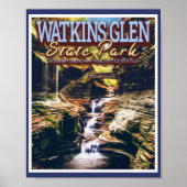 WATKINS GLEN STATE PARK - NEW YORK VERENIGDE STATE POSTER (Voorkant)
