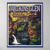 WATKINS GLEN STATE PARK - NEW YORK VERENIGDE STATE POSTER (Voorkant)