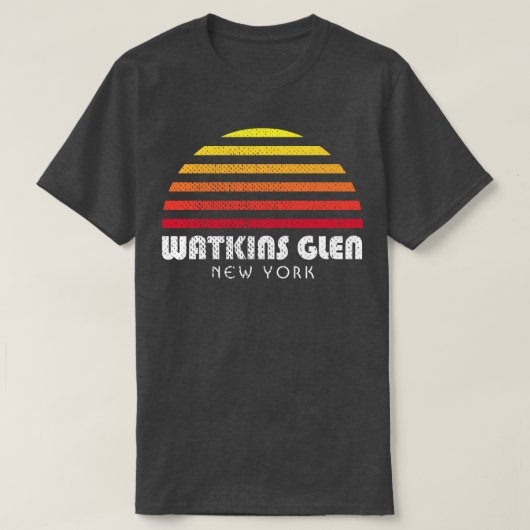 Watkins Glen State Park New York Watervallen Gorge T-shirt (Design voorkant)